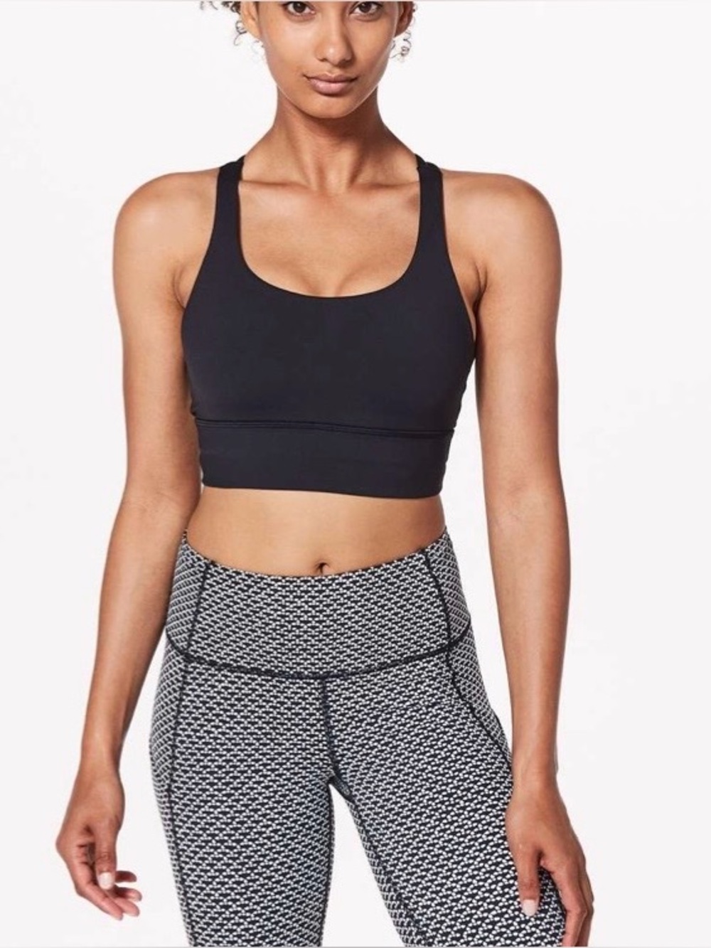 LULULEMON- Energy Bra Long Line Black Size 6